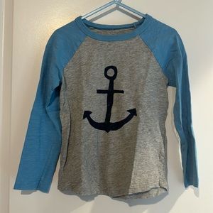 Mini Boden Anchor Longsleeve T-shirt, Size 3-4Y